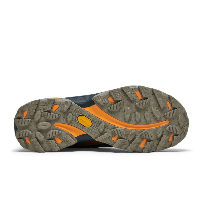 Chaussures Randonnée Merrell Moab Speed Mid GORE-TEX Vert Olive/Orange Homme | W.B.PJLS